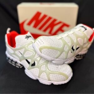Nike x Stüssy Spiridon Cage 2 KK Size 10.5 White Black Brand New with box